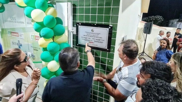 Vereadores participam da inauguração da nova UBS de Lagoa Salgada